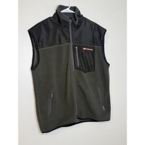 SOUTHERN MARSH FIELDTEC Mens Large Black And GrayFull Zip Pocket Fleece Vest EXC